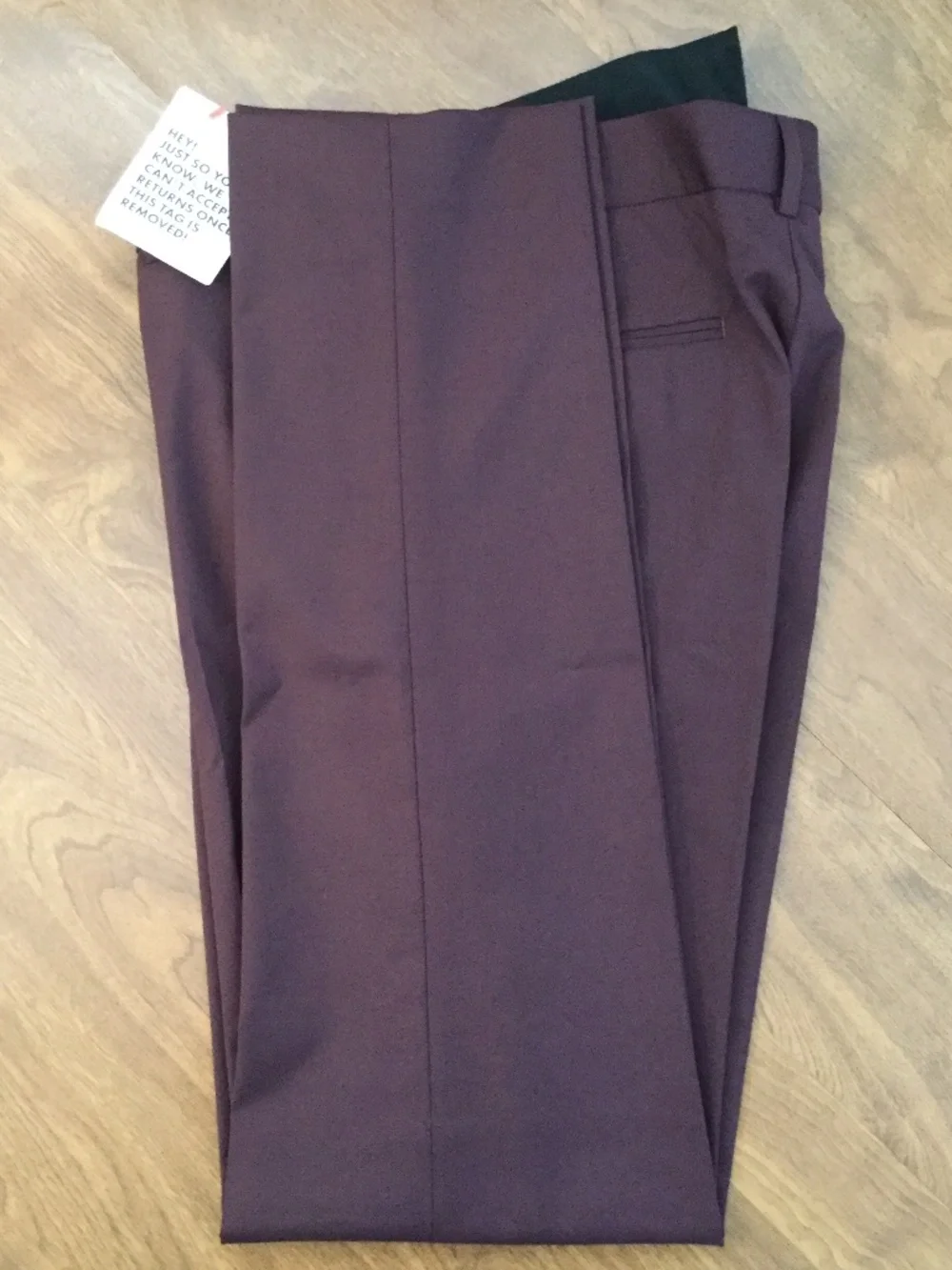 ASOS Wedding Slim Smart Trousers Burgundy 30Wx32L